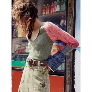 Free People We The Free Sunshine Thermal Size Small Indie Boho Thriftcore